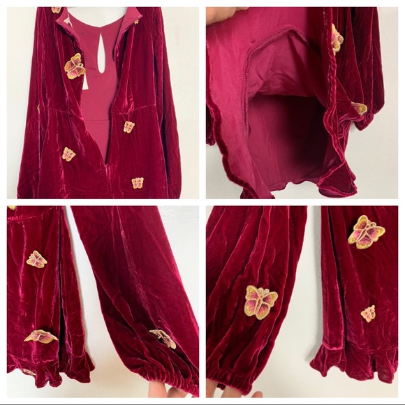 NWT For Love & Lemons Papillon Appliqué Dress - Picture 7 of 10